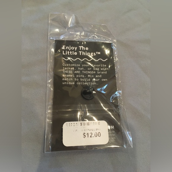 NWT These Are Things Lightning Bolt Pin [Gold] - Picture 2 of 2